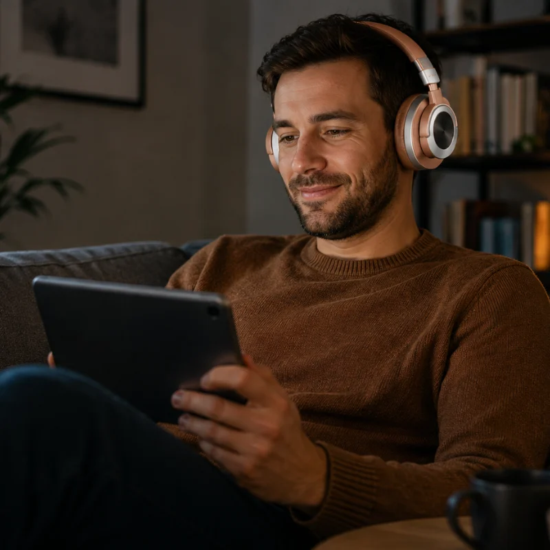 Słuchawki nauszne Lenovo LE602 do codziennego użytkowania